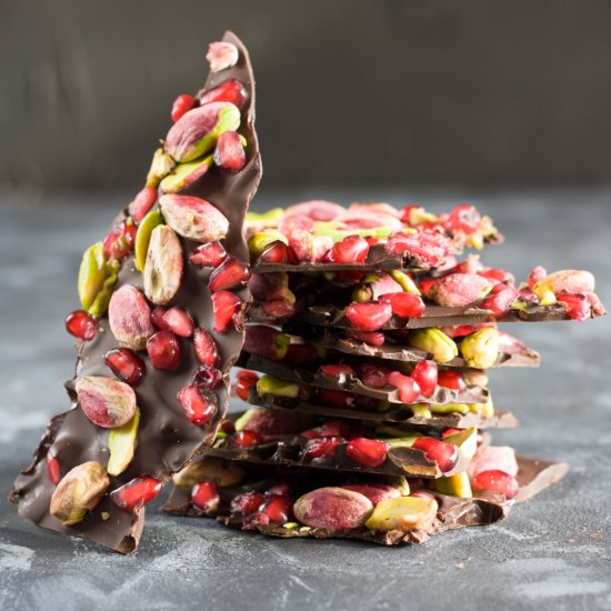 Chocolate Pomegranate Bark