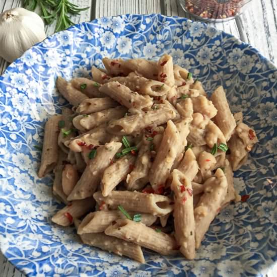 Creamy White Bean Rosemary Pasta