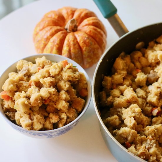 Vegan Sausage Stuffing