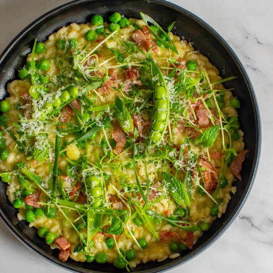 Pea & Bacon Risotto