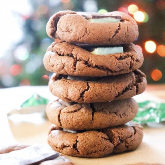 Andes Mint Chocolate Thumbprints