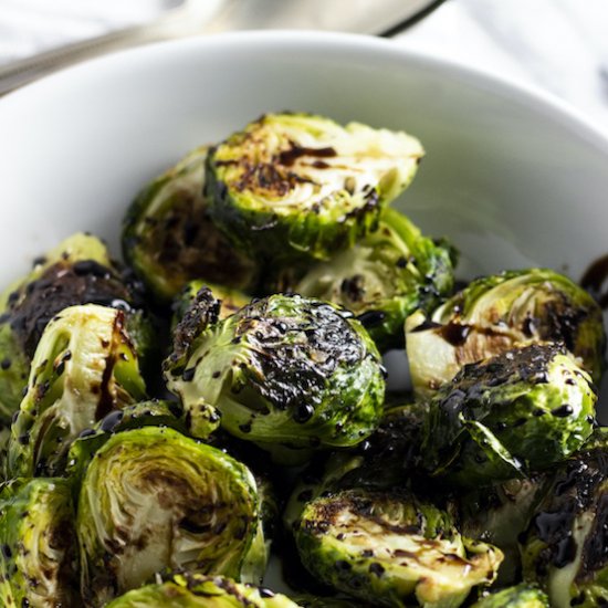 Balsamic Glazed Brussels sprouts