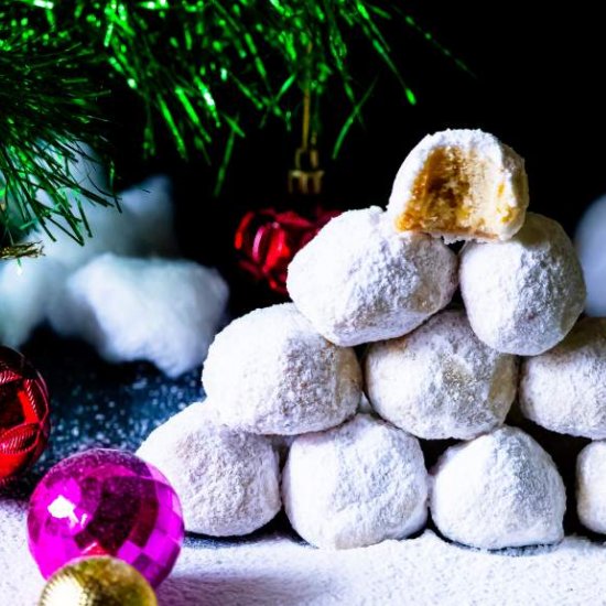 Buttery Walnut Snowball Cookies