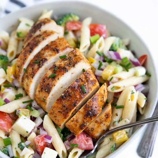 Chicken Ranch Pasta Salad