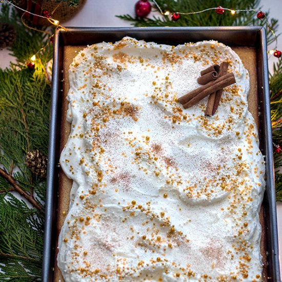 Eggnog Tres Leches Cake