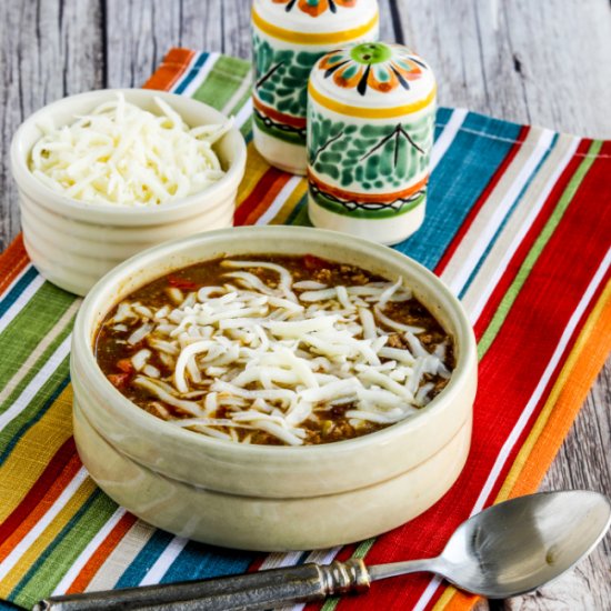 Green Chile Turkey Enchilada Soup