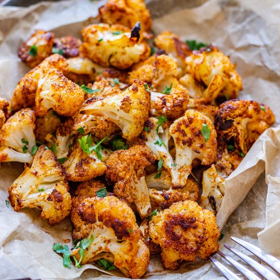 oven roasted cauliflower