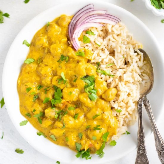 Instant Pot Coconut Chickpea Curry