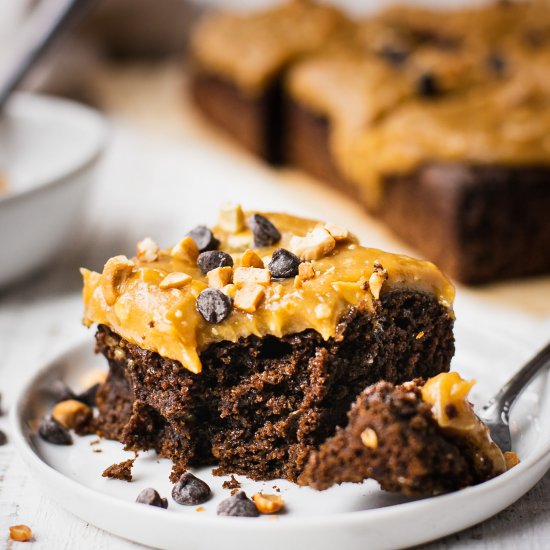 Chocolate Cake Peanut Butter Icing