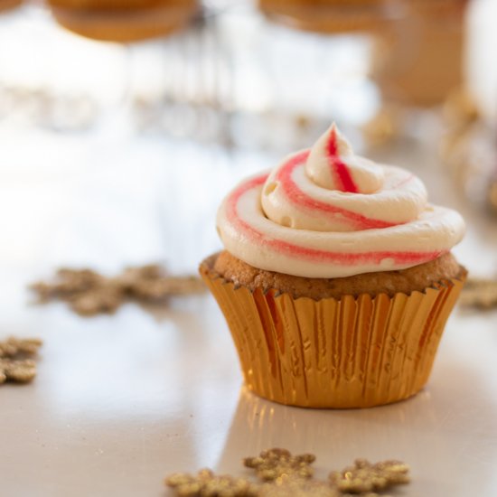 Candy Cane Cupcakes