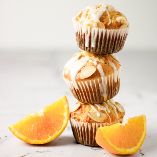 Healthy Orange Almond Muffins