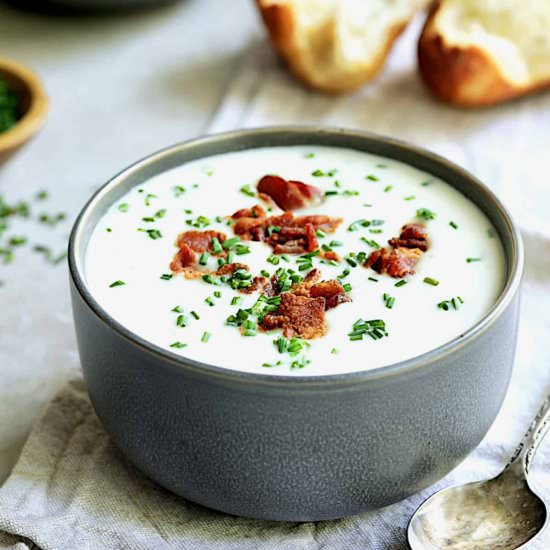 Potato Leek Cheddar Soup