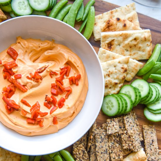 Vegan Cashew Red Pepper Dip