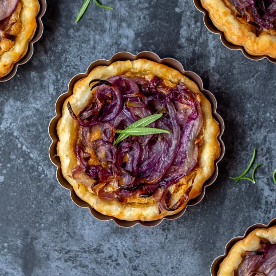 Vegan Onion Tartlets