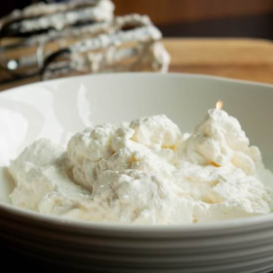 Honey & Rum Whipped Cream