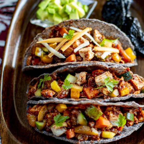 Turkey & Veggie Mexican Tacos