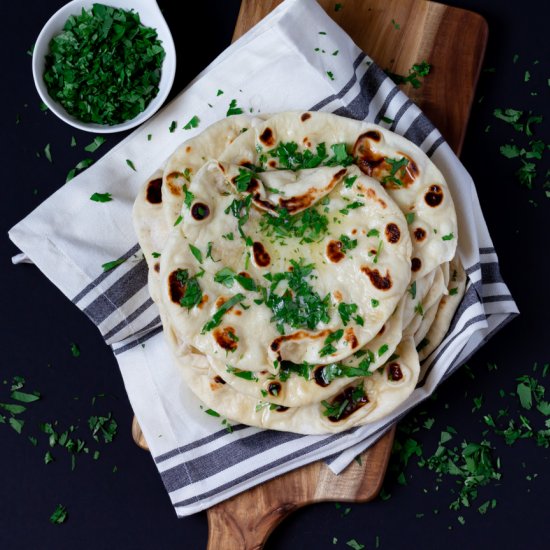 Homemade Naan Flatbread