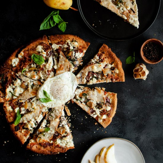 Goat Cheese Pear Pizza