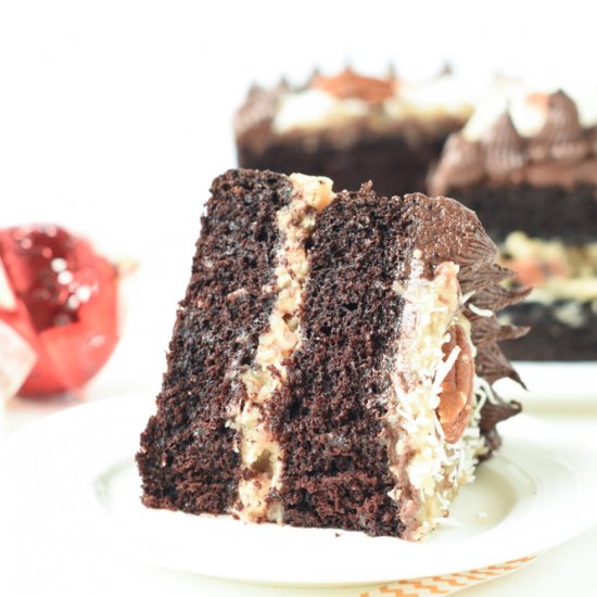 Vegan German Chocolate Cake