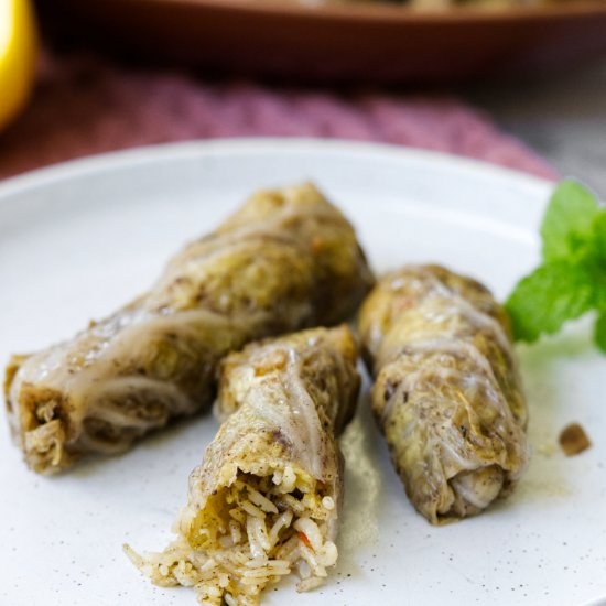 Malfouf – Stuffed Cabbage Rolls