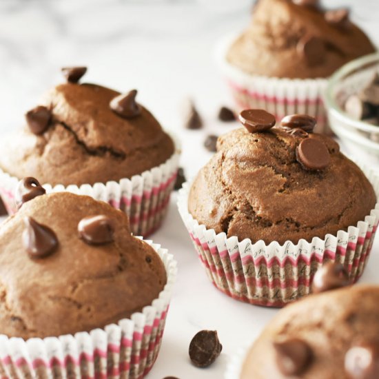 Vegan chocolate muffins