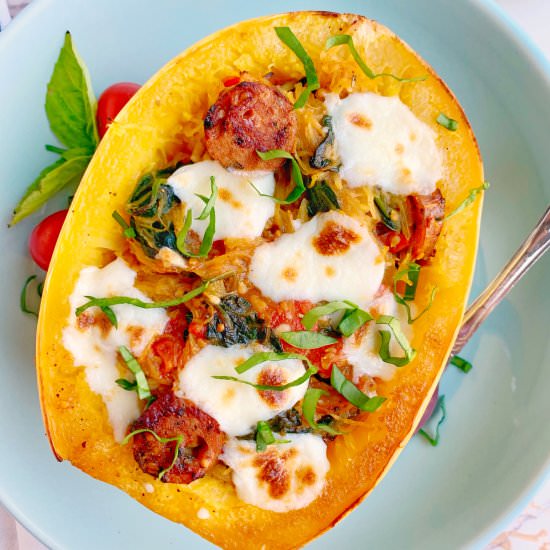 Caprese Stuffed Spaghetti Squash