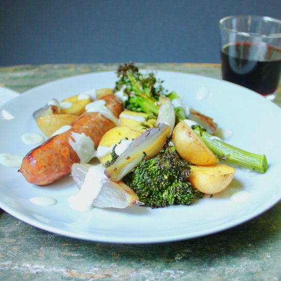 Sausage Broccolini Sheet Pan Dinner