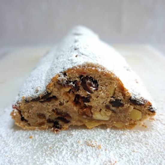 butter stollen with fruit