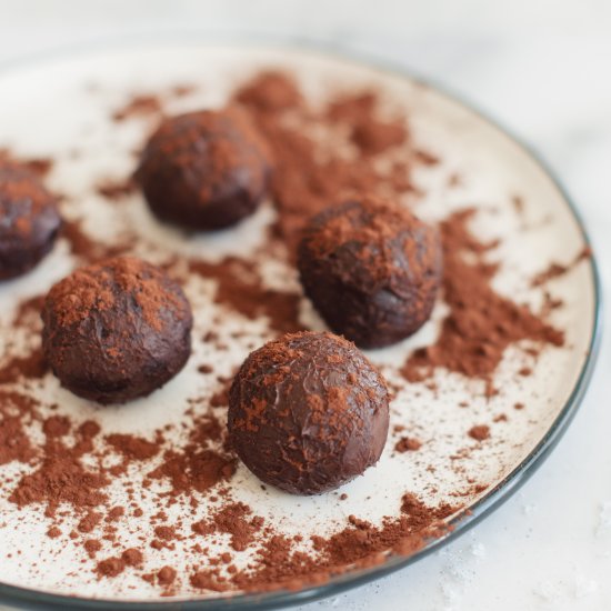 Vegan Orange Chocolate Truffles