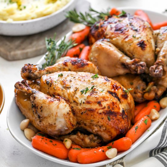 Cider Herb Spiced Cornish Hens