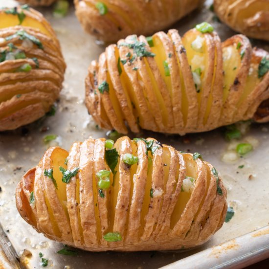 Baby Hasselback Potatoes with Herb