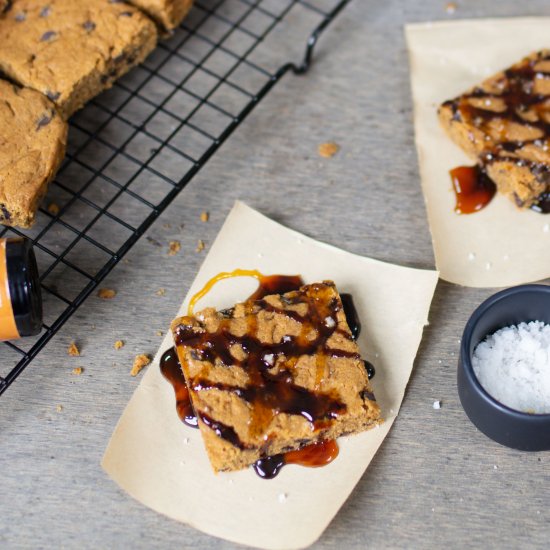 Eggless Mocha Blondies