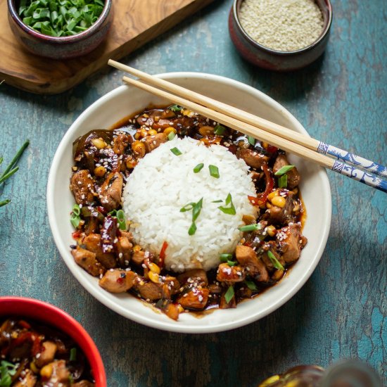 Sweet and Sour Chicken with Peanuts