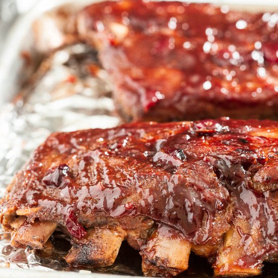 Cranberry BBQ Ribs