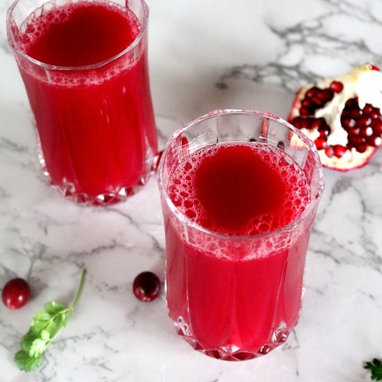 Homemade Cranberry Pomegranate