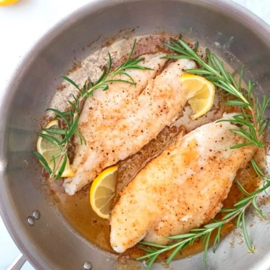 Fish Fillet with Lemon Brown Butter