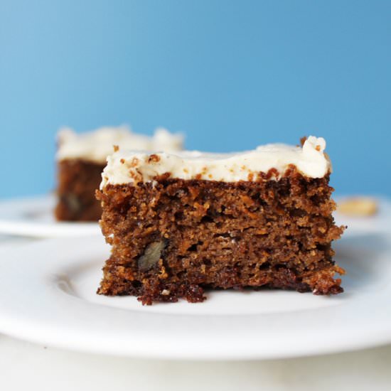 Root Vegetable Cake with Frosting