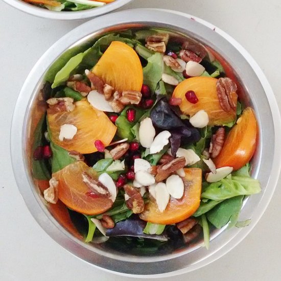 Persimmon Pomegranate Salad