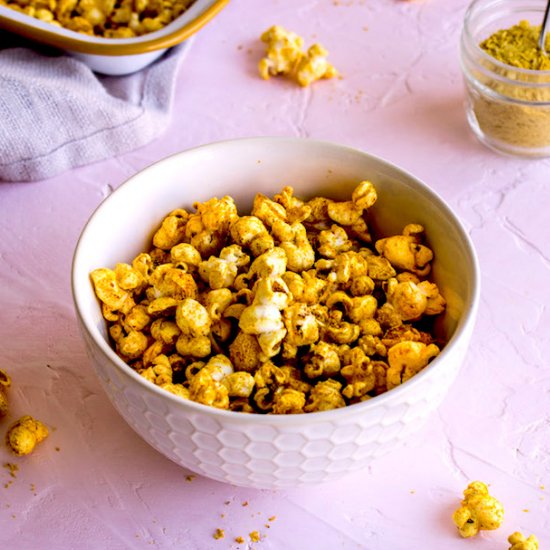 Cheesy Vegan Popcorn