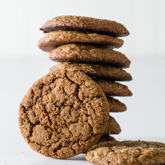 Chewy Ginger Molasses Cookies