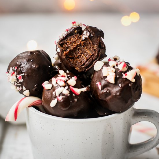 Peppermint Chocolate Truffles