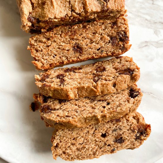 Healthy Easy Vegan Banana Bread