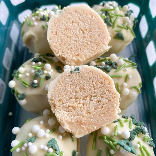 No Bake Sugar Cookie Truffles