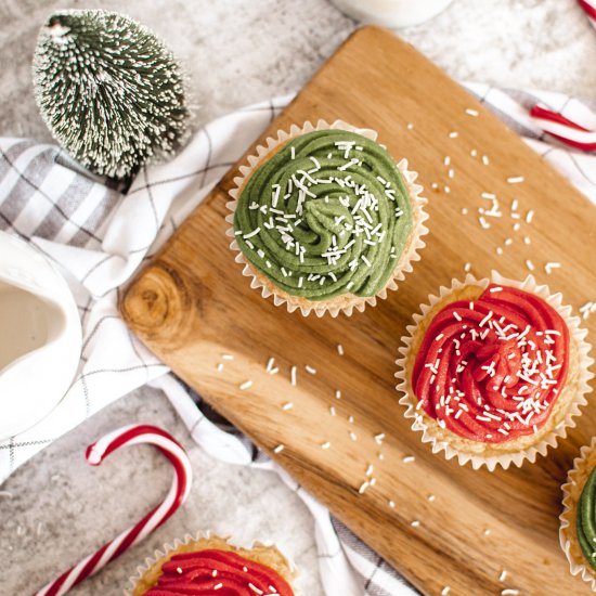 vegan christmas cupcakes