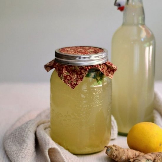 Old-fashion homemade ginger beer