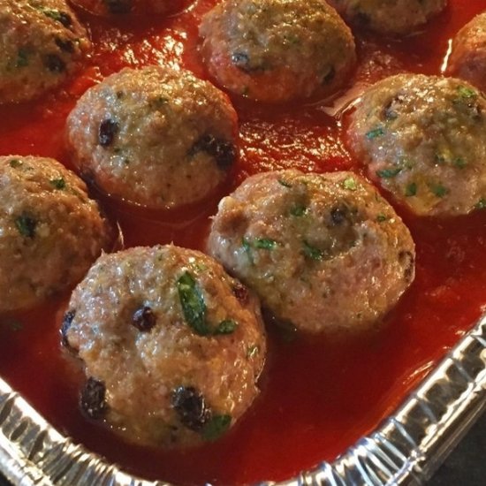 Sicilian Meatballs & Basil Marinara