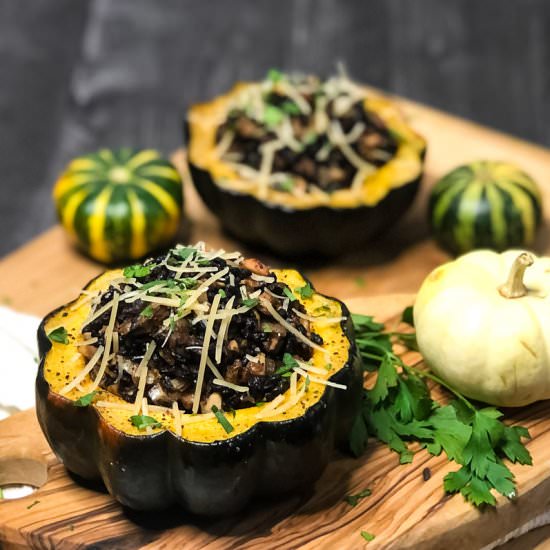 Vegetarian Stuffed Acorn Squash