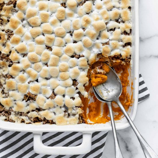 HEALTHY Sweet Potato Casserole