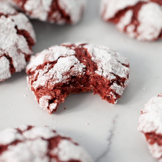 Red Velvet Crinkle Cookies (GF)