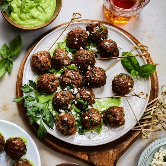 greek lamb meatballs